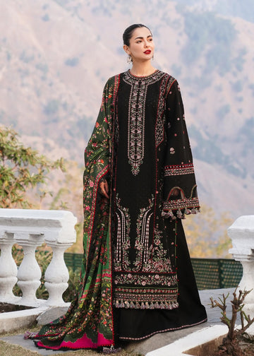 3 Piece - Unstitched Fully Embroidered Dhanak Fabric MB-520